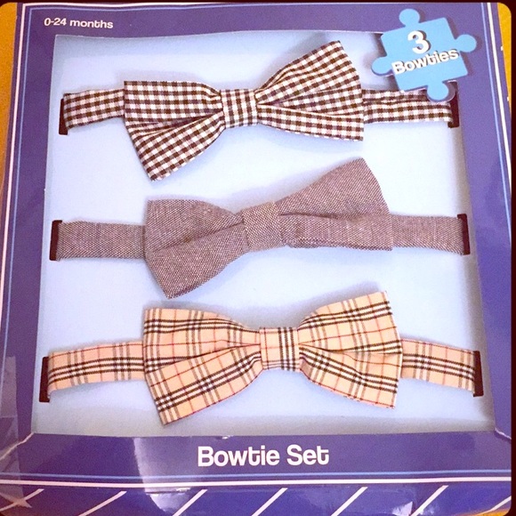 ONLY 1-3PK! Bowtie Set, 3PK - Picture 1 of 8
